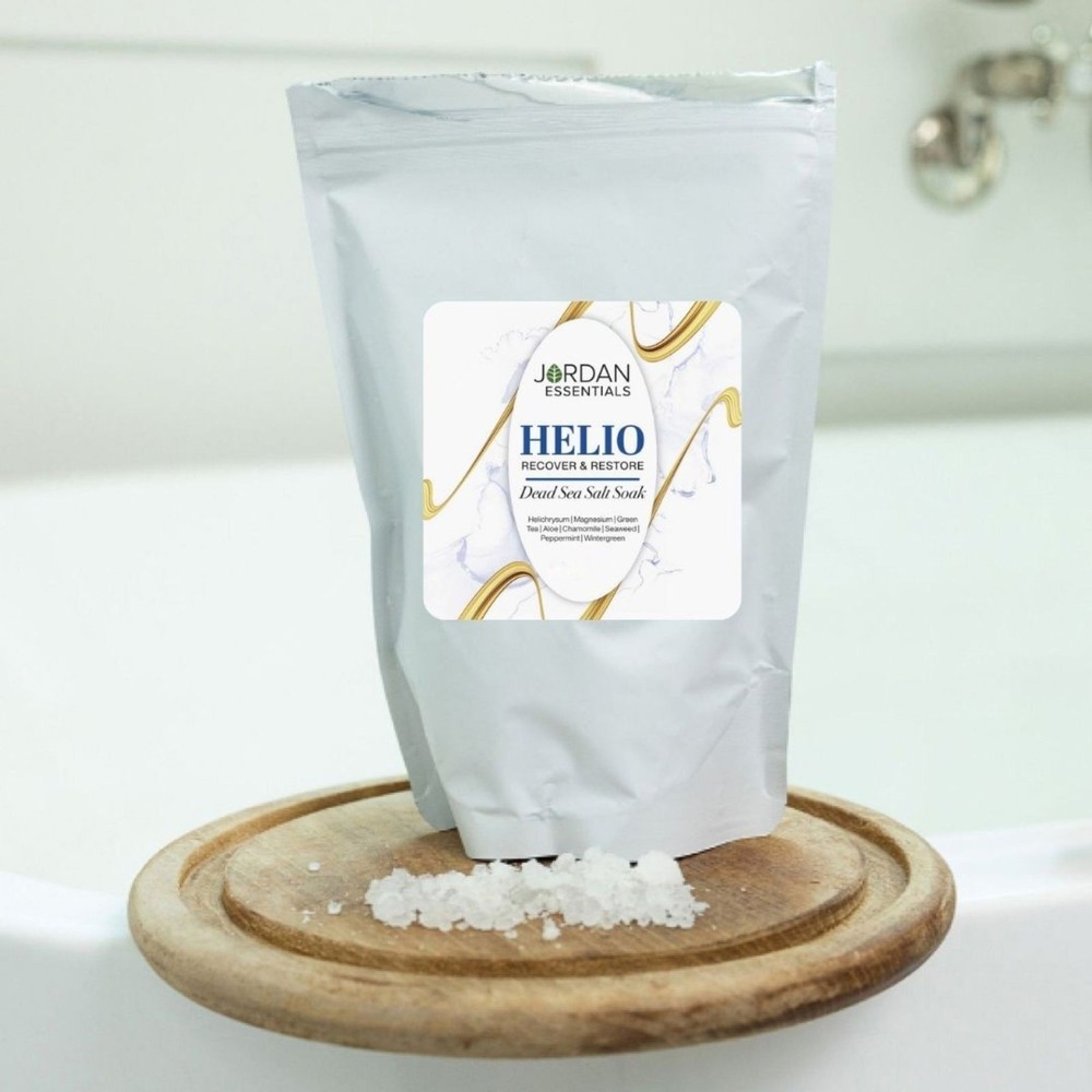 Jordan Essentials Helio Recover & Restore Dead Sea Salt Soak 12 oz